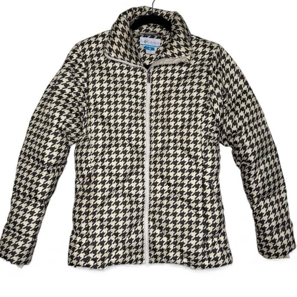 Columbia Women’s Down Coat Houndstooth Print (Icy Heights)